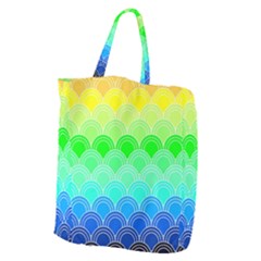 Art Deco Rain Bow Giant Grocery Zipper Tote by NouveauDesign