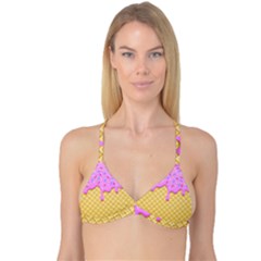 Strawberry Ice Cream Reversible Tri Bikini Top by jumpercat