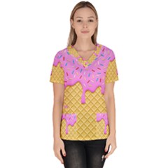 Strawberry Ice Cream Scrub Top by jumpercat