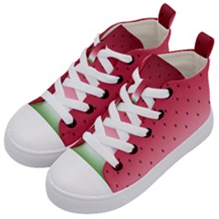 Watermelon Kid s Mid-top Canvas Sneakers by jumpercat