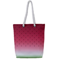 Watermelon Full Print Rope Handle Tote (small) by jumpercat