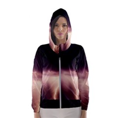 Storm Weather Lightning Bolt Hooded Wind Breaker (women) by BangZart