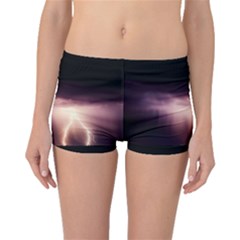 Storm Weather Lightning Bolt Boyleg Bikini Bottoms by BangZart