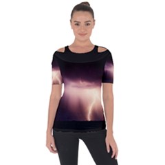 Storm Weather Lightning Bolt Short Sleeve Top by BangZart