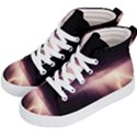 Storm Weather Lightning Bolt Kid s Hi-Top Skate Sneakers View2