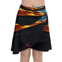 India Sunset Sky Clouds Mountains Chiffon Wrap