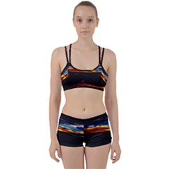 India Sunset Sky Clouds Mountains Women s Sports Set