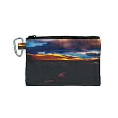 India Sunset Sky Clouds Mountains Canvas Cosmetic Bag (small)