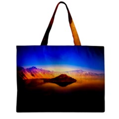 Crater Lake Oregon Mountains Zipper Mini Tote Bag by BangZart