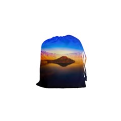 Crater Lake Oregon Mountains Drawstring Pouches (xs)  by BangZart