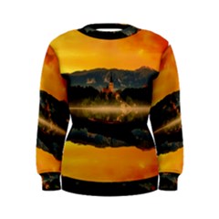 Bled Slovenia Sunrise Fog Mist Women s Sweatshirt by BangZart