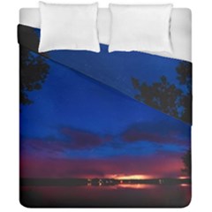 Canada Lake Night Evening Stars Duvet Cover Double Side (california King Size)