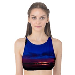 Canada Lake Night Evening Stars Tank Bikini Top by BangZart