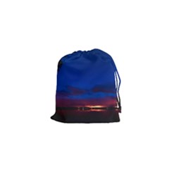 Canada Lake Night Evening Stars Drawstring Pouches (xs)  by BangZart