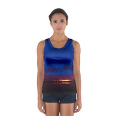 Canada Lake Night Evening Stars Sport Tank Top  by BangZart