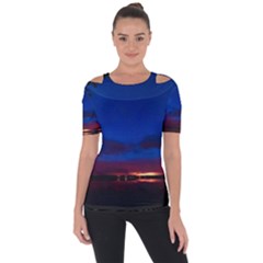 Canada Lake Night Evening Stars Short Sleeve Top