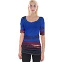 Canada Lake Night Evening Stars Wide Neckline Tee View1