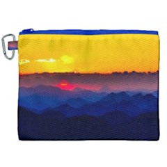 Austria Landscape Sky Clouds Canvas Cosmetic Bag (xxl) by BangZart