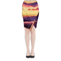 Great Smoky Mountains National Park Midi Wrap Pencil Skirt