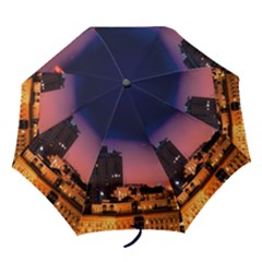 San Francisco Night Evening Lights Folding Umbrellas by BangZart