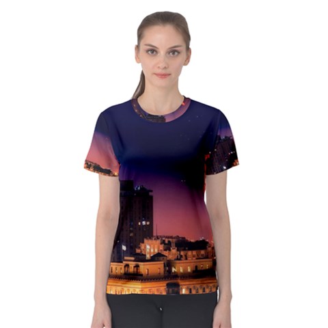 San Francisco Night Evening Lights Women s Sport Mesh Tee by BangZart