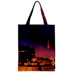 San Francisco Night Evening Lights Zipper Classic Tote Bag by BangZart