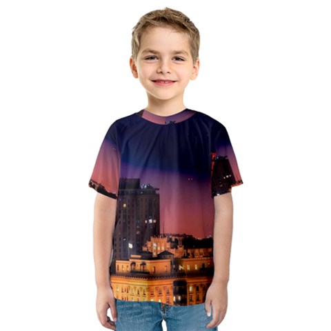 San Francisco Night Evening Lights Kids  Sport Mesh Tee by BangZart