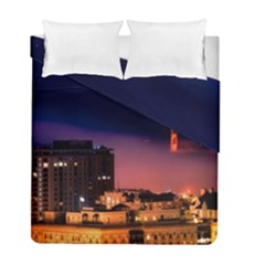 San Francisco Night Evening Lights Duvet Cover Double Side (full/ Double Size) by BangZart