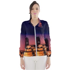 San Francisco Night Evening Lights Wind Breaker (women) by BangZart