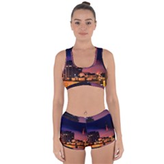 San Francisco Night Evening Lights Racerback Boyleg Bikini Set