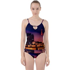 San Francisco Night Evening Lights Cut Out Top Tankini Set by BangZart