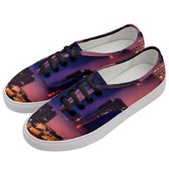 San Francisco Night Evening Lights Women s Classic Low Top Sneakers by BangZart