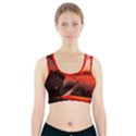 Sunset Dusk Boat Sea Ocean Water Sports Bra With Pocket View1