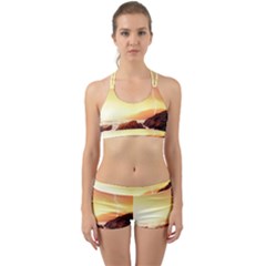 California Sea Ocean Pacific Back Web Sports Bra Set by BangZart