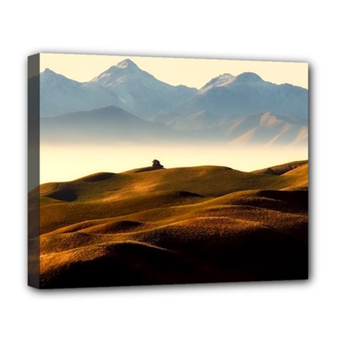 Landscape Mountains Nature Outdoors Deluxe Canvas 20  X 16   by BangZart