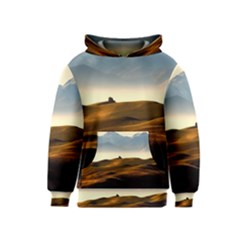 Landscape Mountains Nature Outdoors Kids  Pullover Hoodie by BangZart