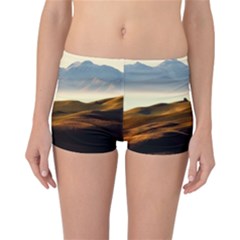 Landscape Mountains Nature Outdoors Reversible Boyleg Bikini Bottoms by BangZart