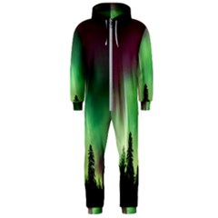 Aurora Borealis Northern Lights Hooded Jumpsuit (men)  by BangZart