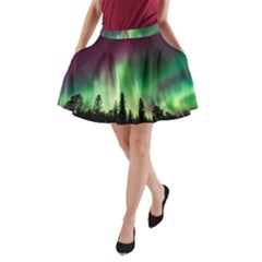 Aurora Borealis Northern Lights A-line Pocket Skirt by BangZart