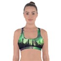 Aurora Borealis Northern Lights Cross Back Sports Bra View1