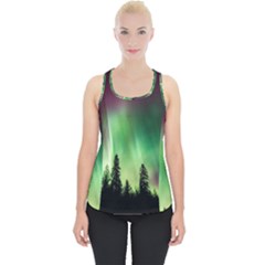 Aurora Borealis Northern Lights Piece Up Tank Top by BangZart