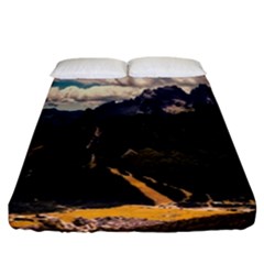 Italy Valley Canyon Mountains Sky Fitted Sheet (california King Size) by BangZart