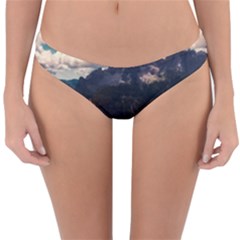 Italy Valley Canyon Mountains Sky Reversible Hipster Bikini Bottoms by BangZart