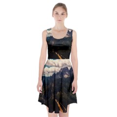 Italy Valley Canyon Mountains Sky Racerback Midi Dress by BangZart