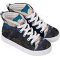 Italy Valley Canyon Mountains Sky Kid s Hi-Top Skate Sneakers View3