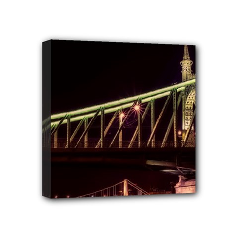 Budapest Hungary Liberty Bridge Mini Canvas 4  X 4  by BangZart