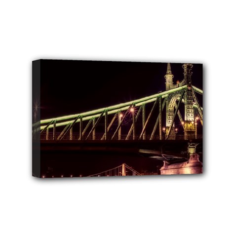 Budapest Hungary Liberty Bridge Mini Canvas 6  X 4  by BangZart