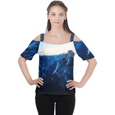 Yosemite National Park California Cutout Shoulder Tee by BangZart