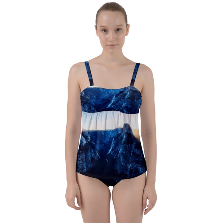 Yosemite National Park California Twist Front Tankini Set