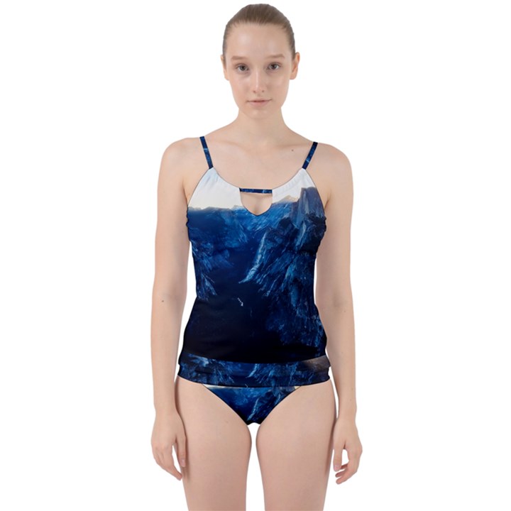 Yosemite National Park California Cut Out Top Tankini Set